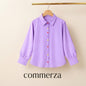 Lavender Button-Down Collared Tunic Shirt